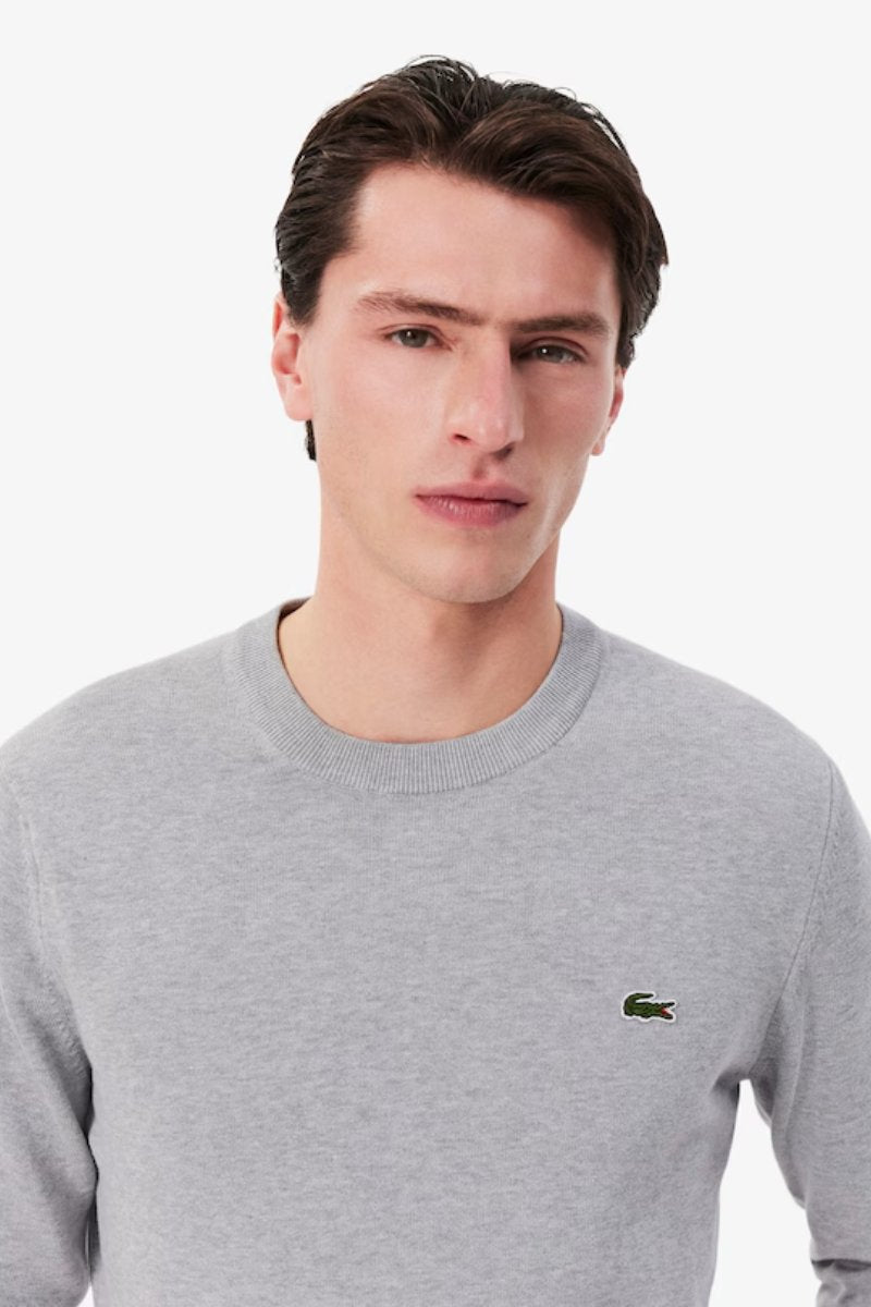 Lacoste 1985 Crew Knit Silver