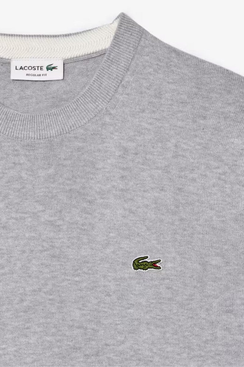 Lacoste 1985 Crew Knit Silver