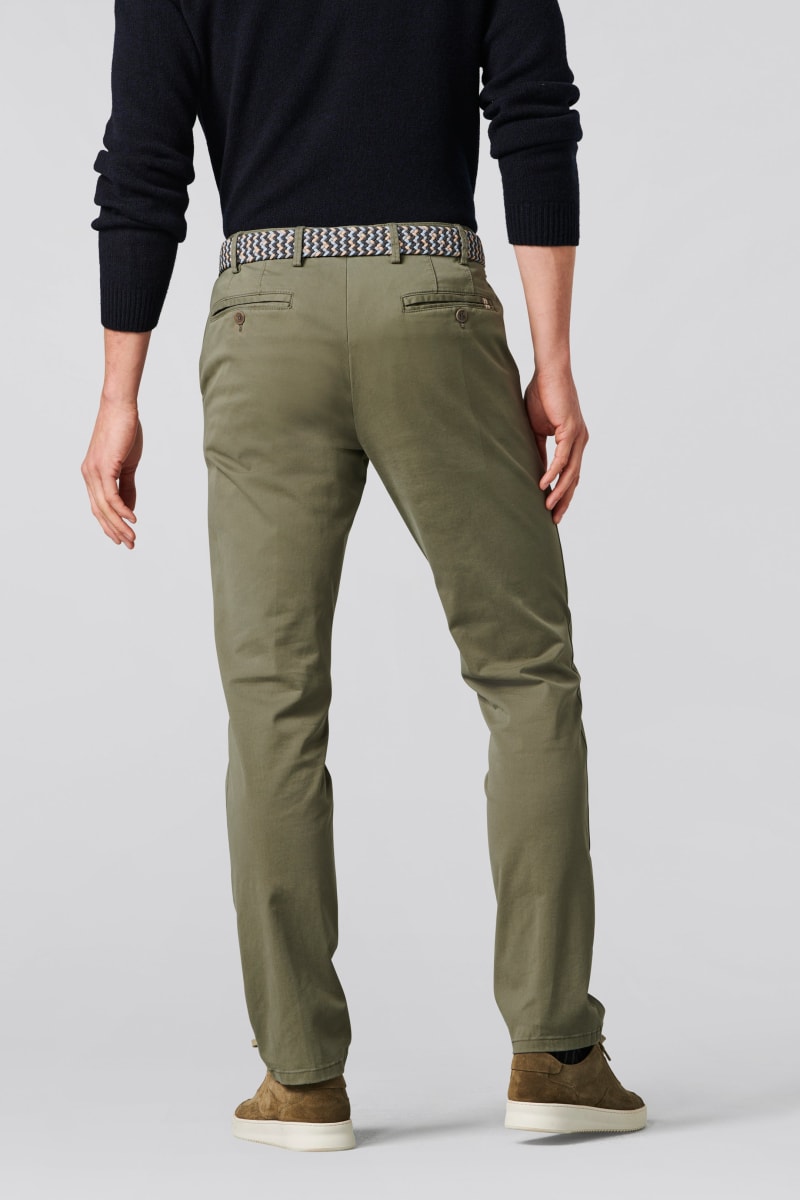 Meyer 9-3001 Oslo Cotton Chinos Olive