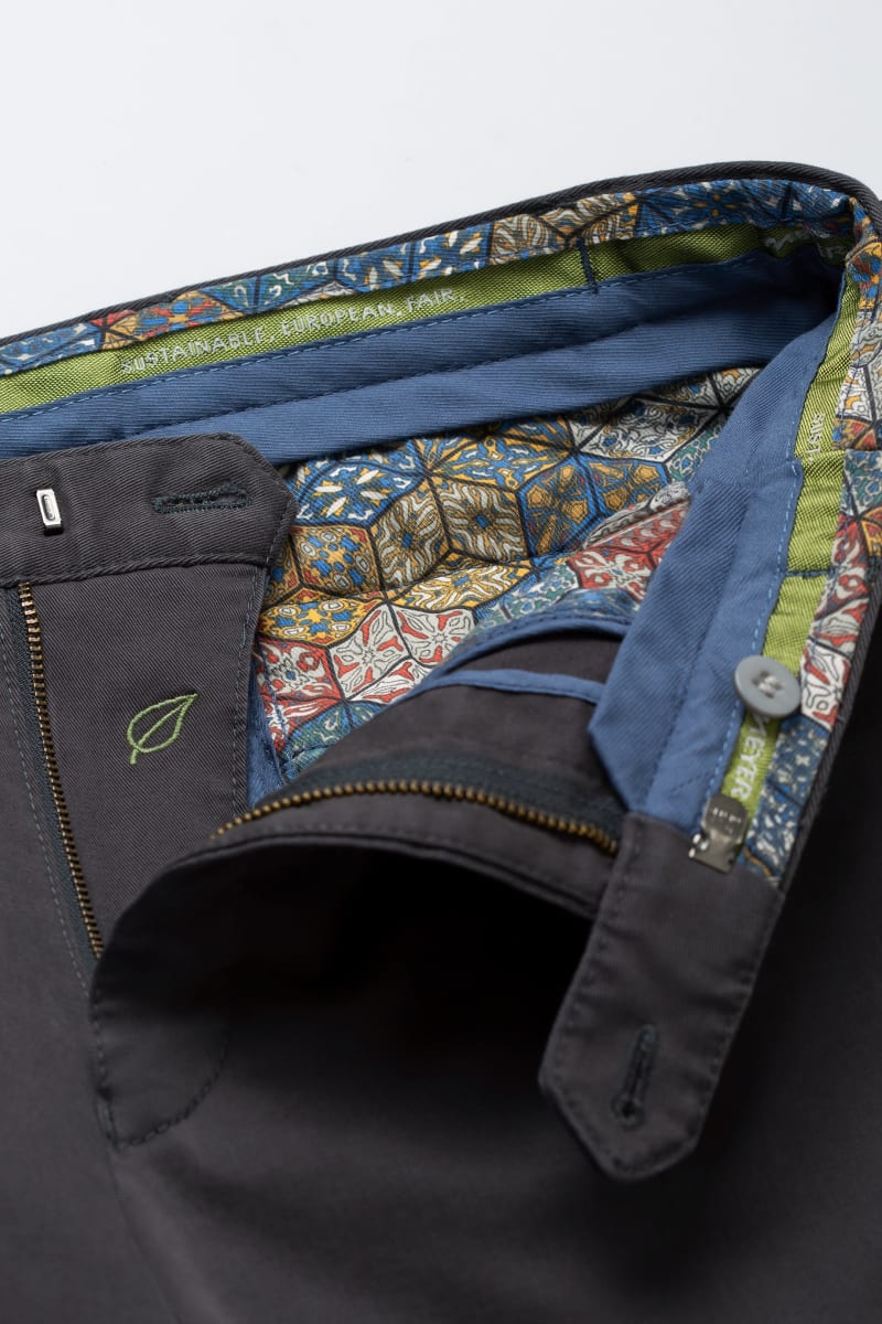 Meyer 9-316 Oslo Cotton Chinos Charcoal