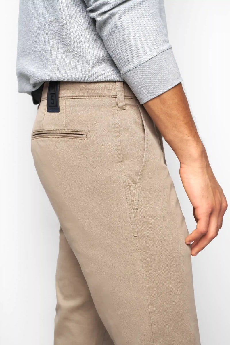 Meyer 9-6001 Regular Fit Cotton Chinos Beige