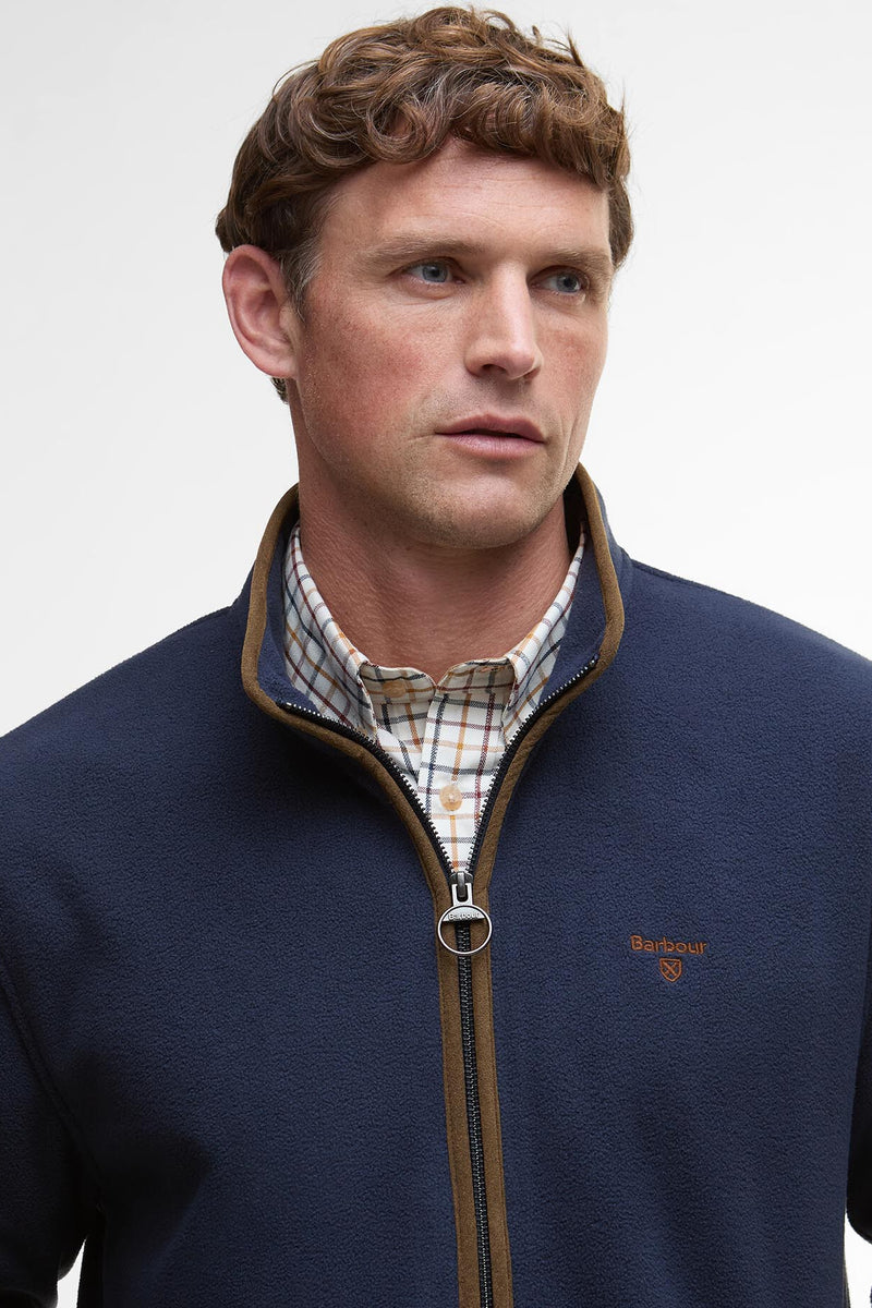 Barbour MFL0216 Regular Fit Harwood Fleece Jacket Navy