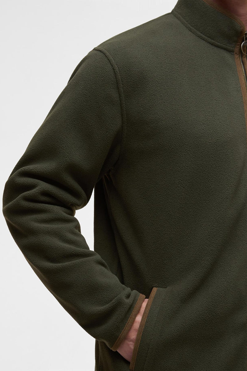 Barbour MFL0216 Regular Fit Harwood Fleece Jacket Olive