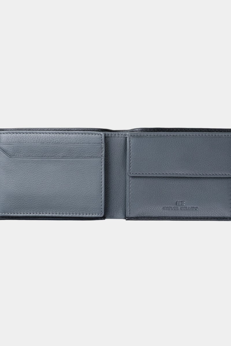 Miguel Bellido 11804 La Palma Leather Wallet with Coin Pocket Black