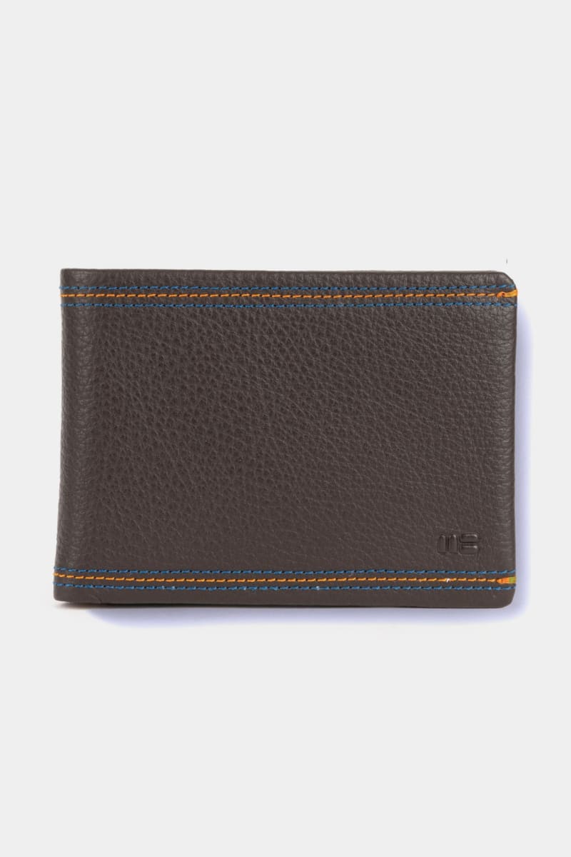 Miguel Bellido 6204 Las Vegas Leather Wallet with Coin Pocket Brown