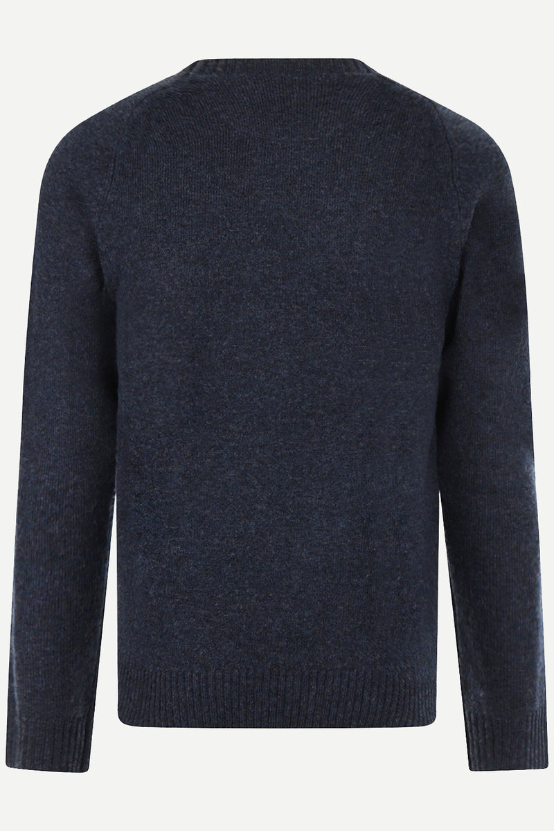 McGregor Regular Fit Lambswool Crew Neck Sweater Navy