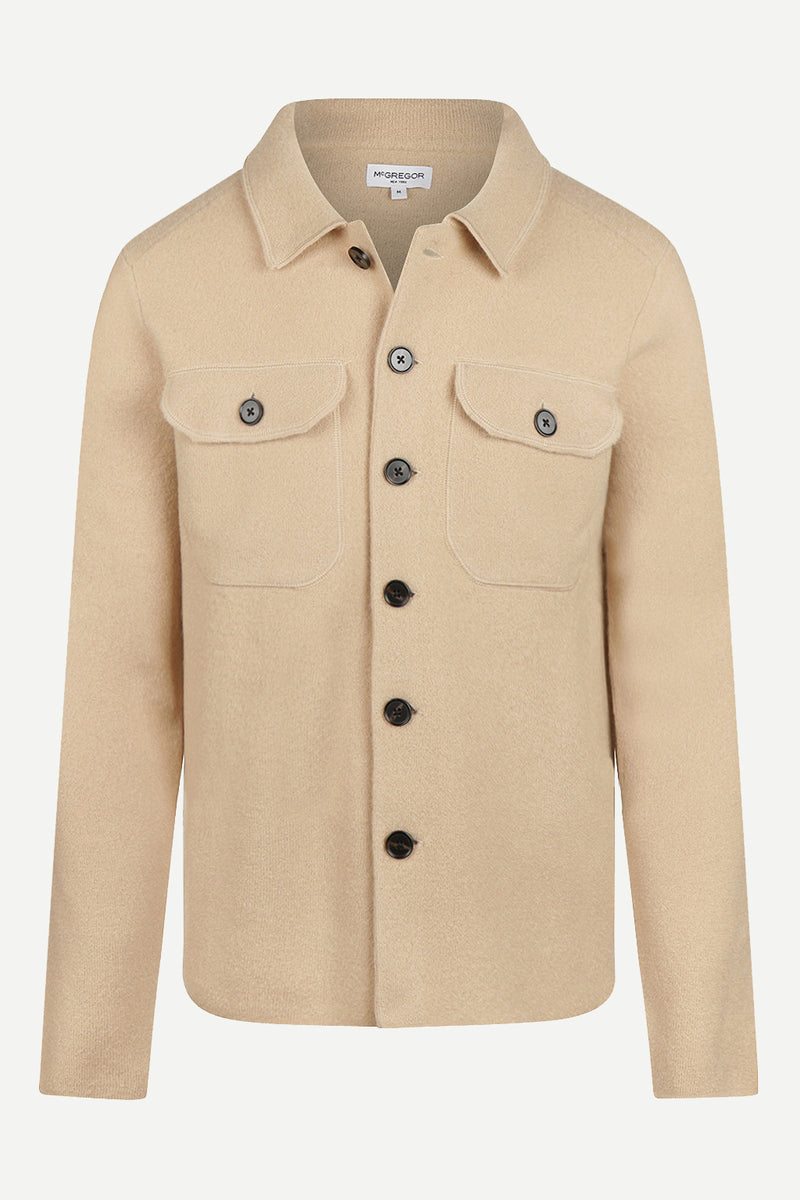 McGregor Regular Fit Wool Blend Button Cardigan Camel