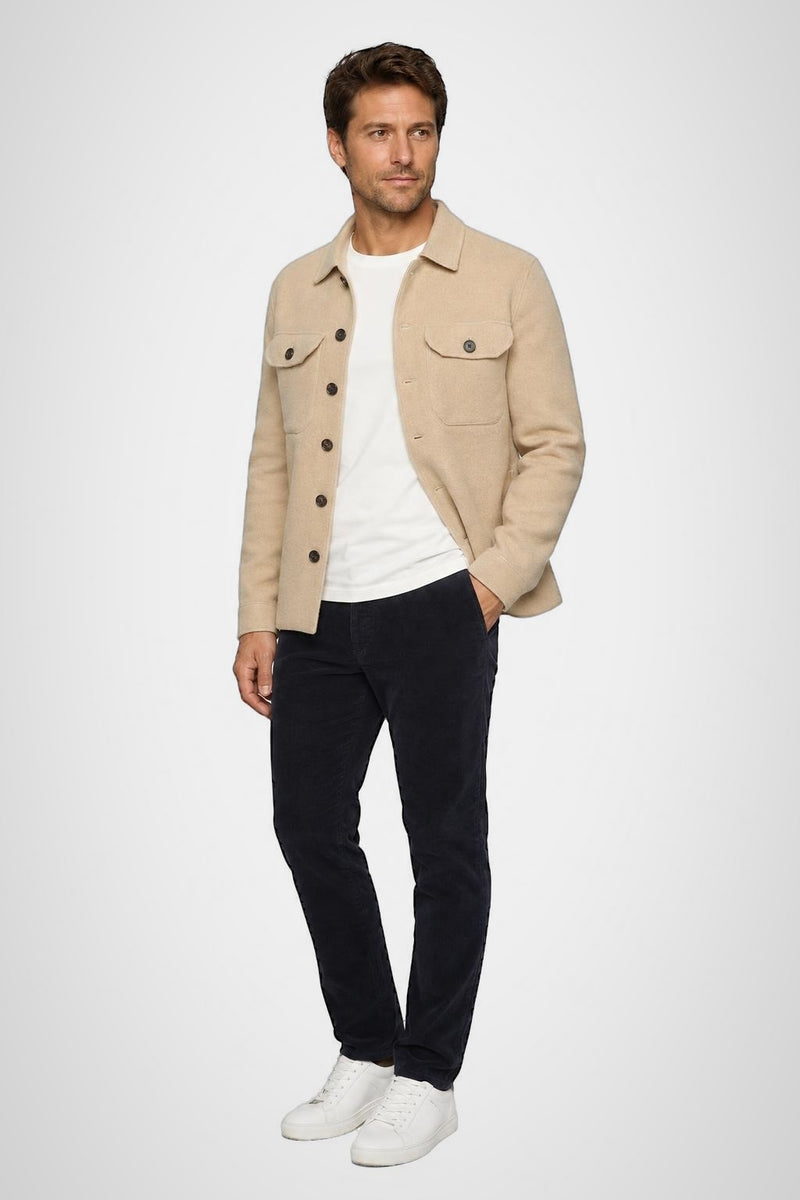 McGregor Regular Fit Wool Blend Button Cardigan Camel