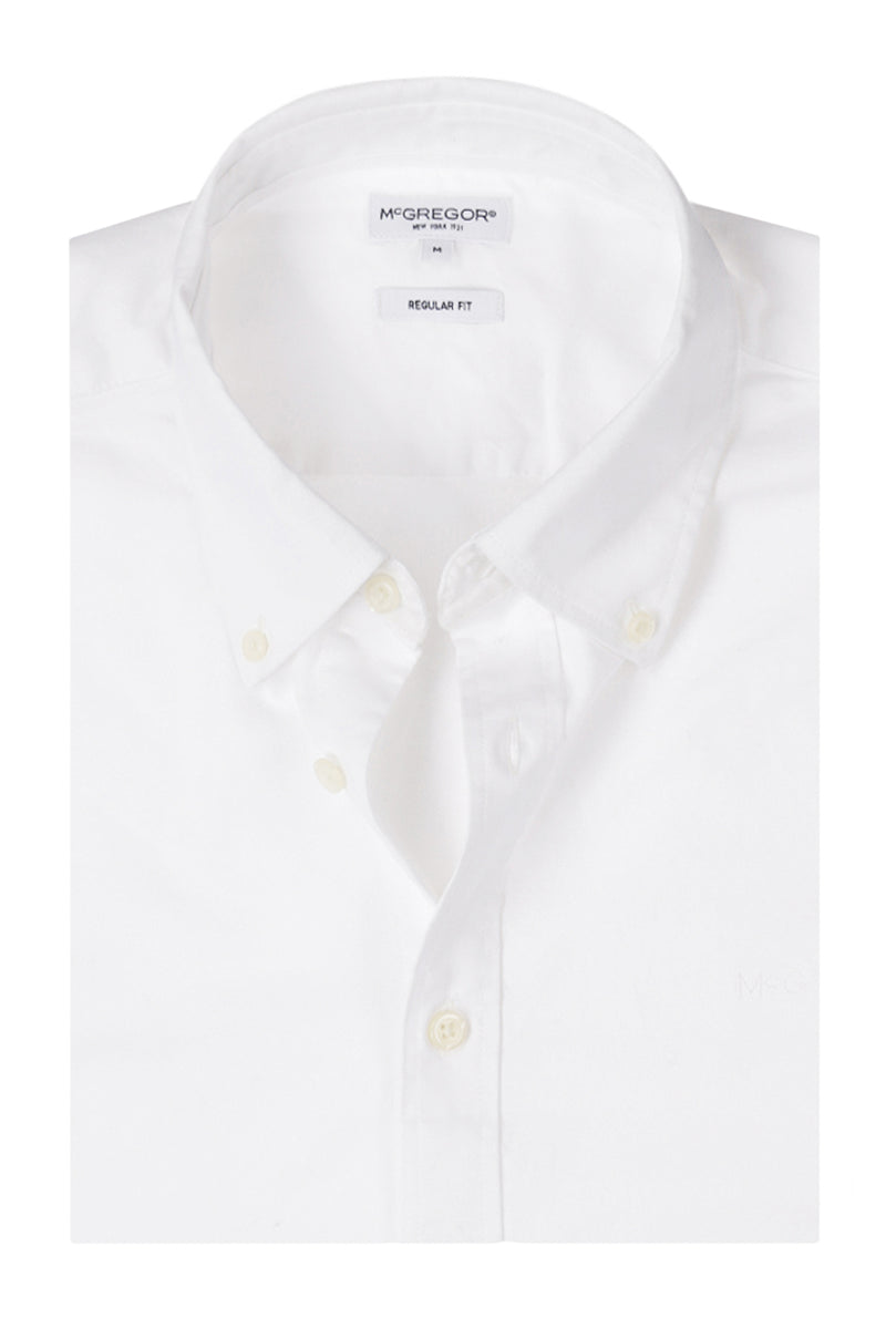 McGregor Regular Fit Oxford Stretch Shirt White