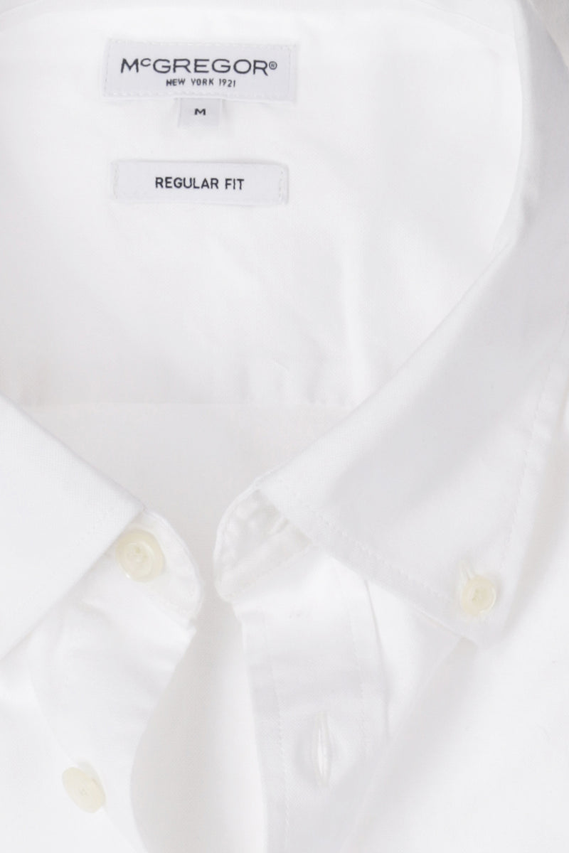 McGregor Regular Fit Oxford Stretch Shirt White