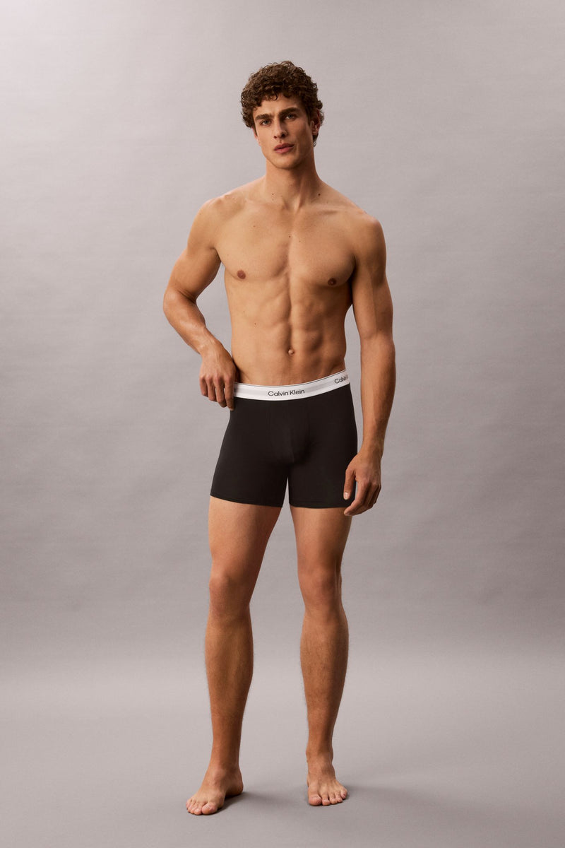 Calvin Klein 43944 Cotton Stretch Boxer Brief 3 Pack Grey Heather Multi