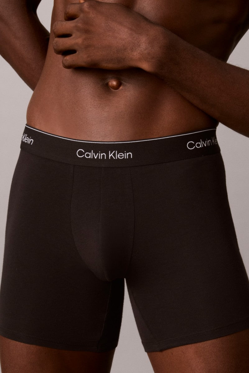Calvin Klein 4567 Boxer Brief 3 Pack Black, Grey and Red Print