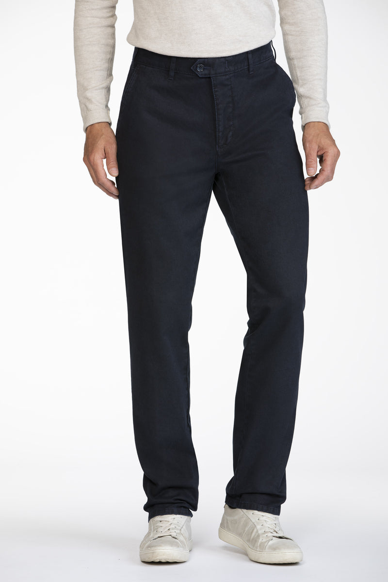 Bruhl 182310 Venice B Flat Front Cotton Stretch Chino Marine