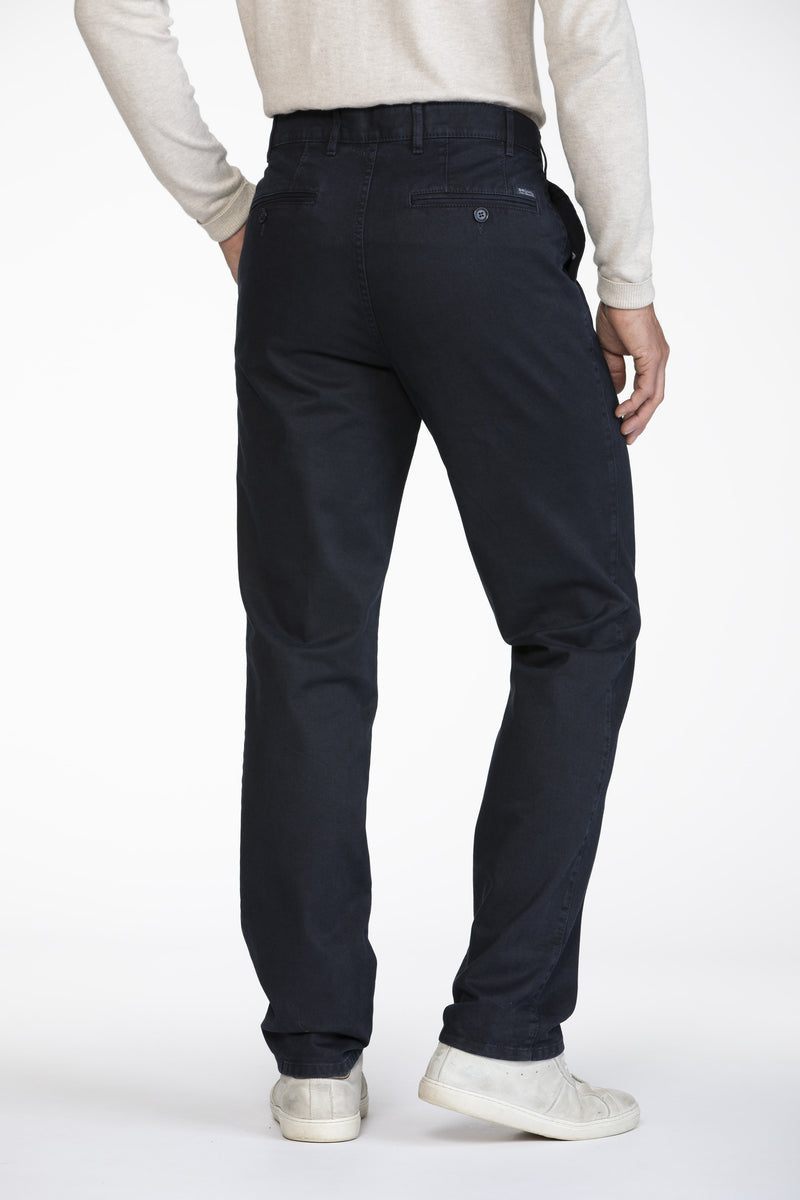 Bruhl 182310 Venice B Flat Front Cotton Stretch Chino Marine