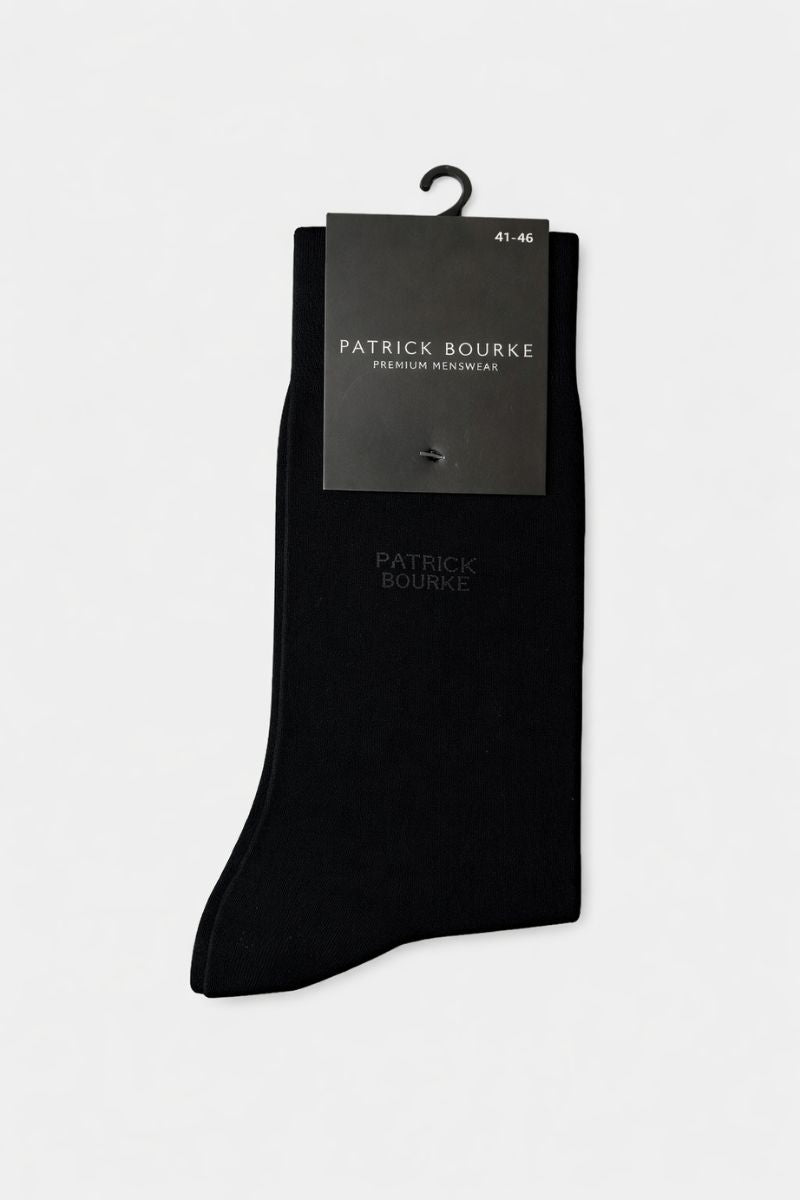 Patrick Bourke Branded Socks Black
