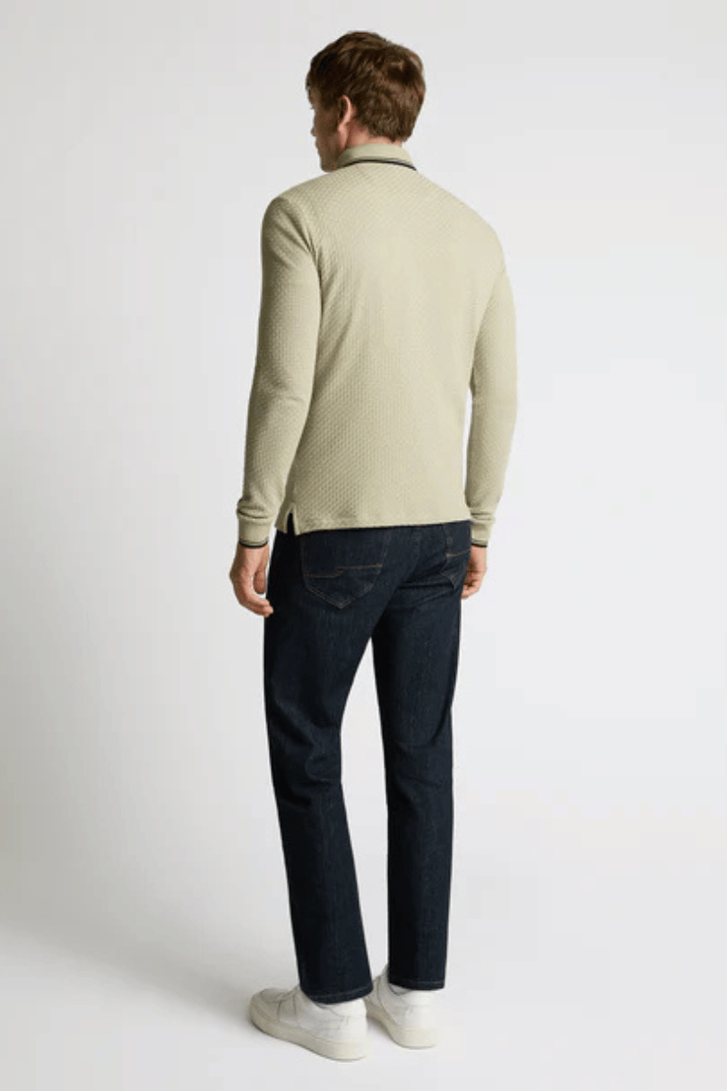 Remus 58862 Long Sleeve Beige Polo