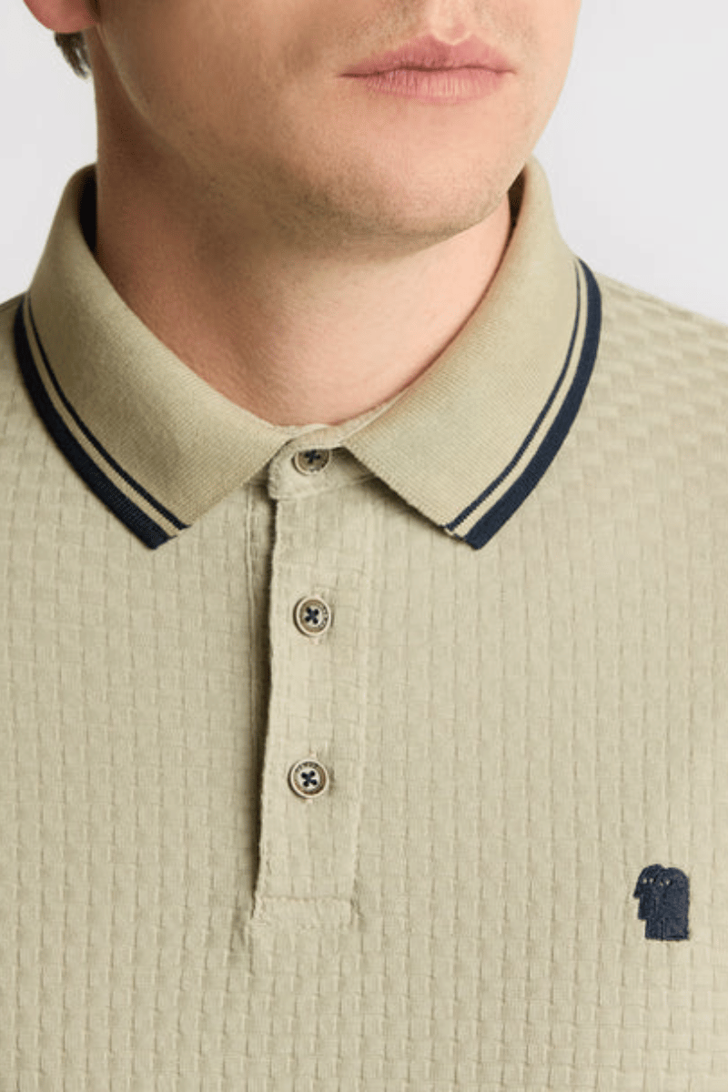 Remus 58862 Long Sleeve Beige Polo