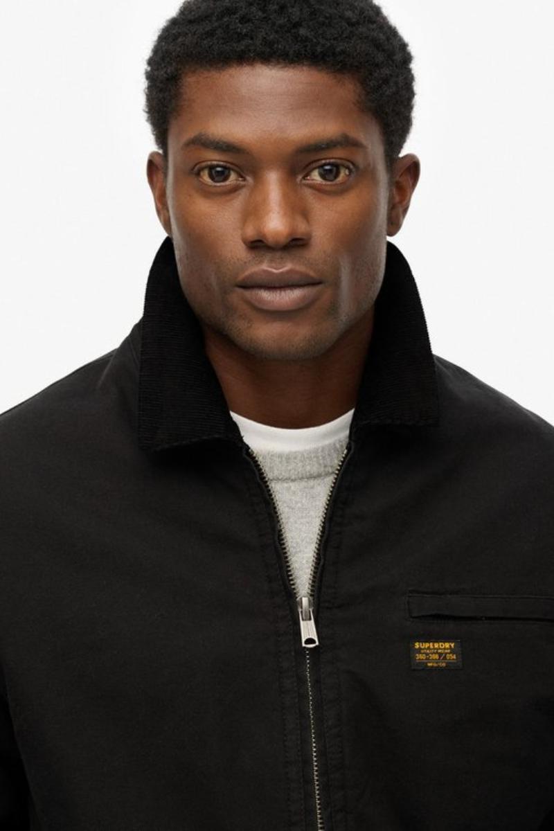 Superdry Cotton Canvas Ranch Jacket Black