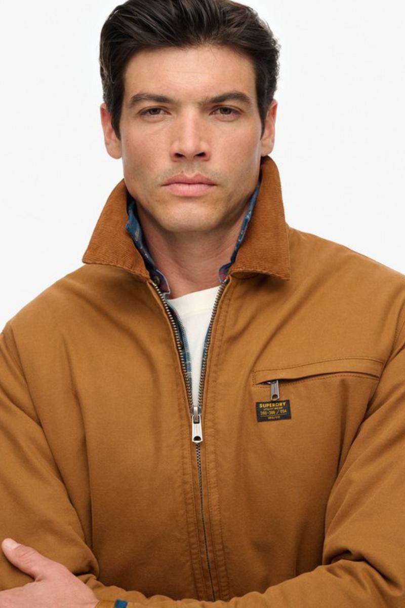 Superdry Cotton Canvas Ranch Jacket Tobacco
