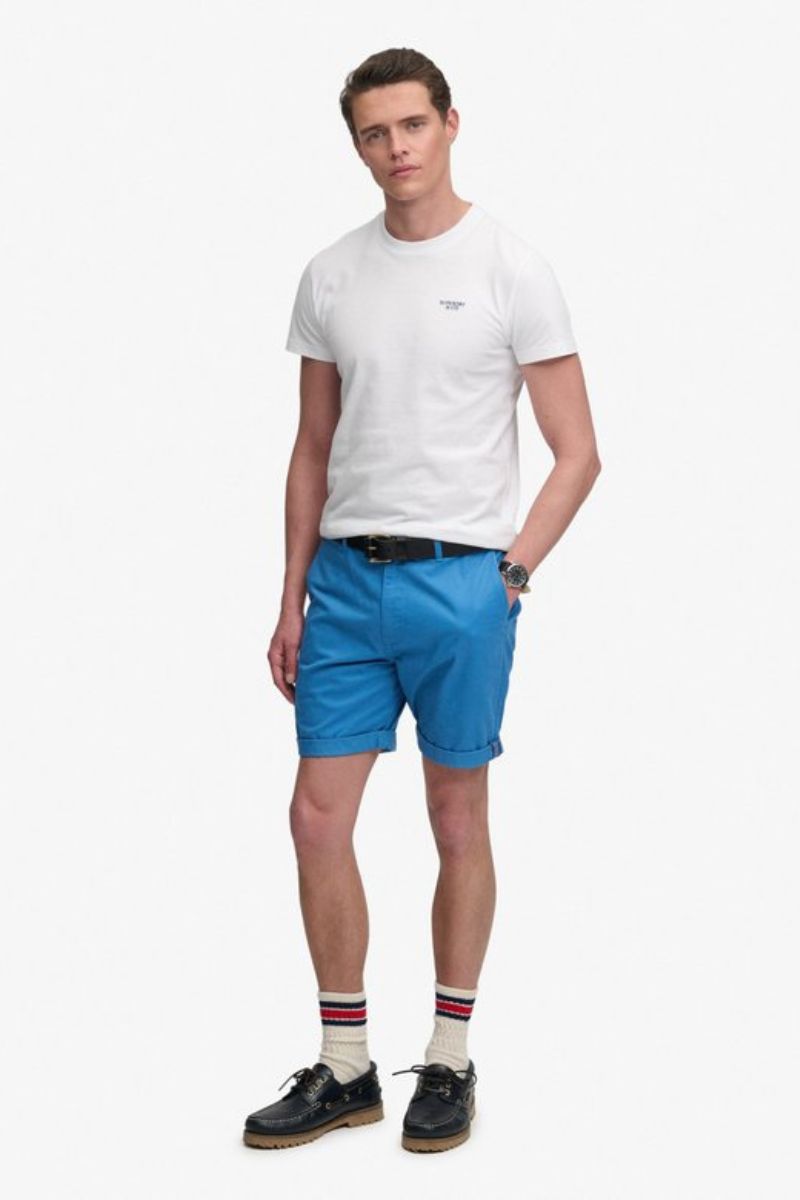 Superdry Premium Chino Shorts Cali Blue