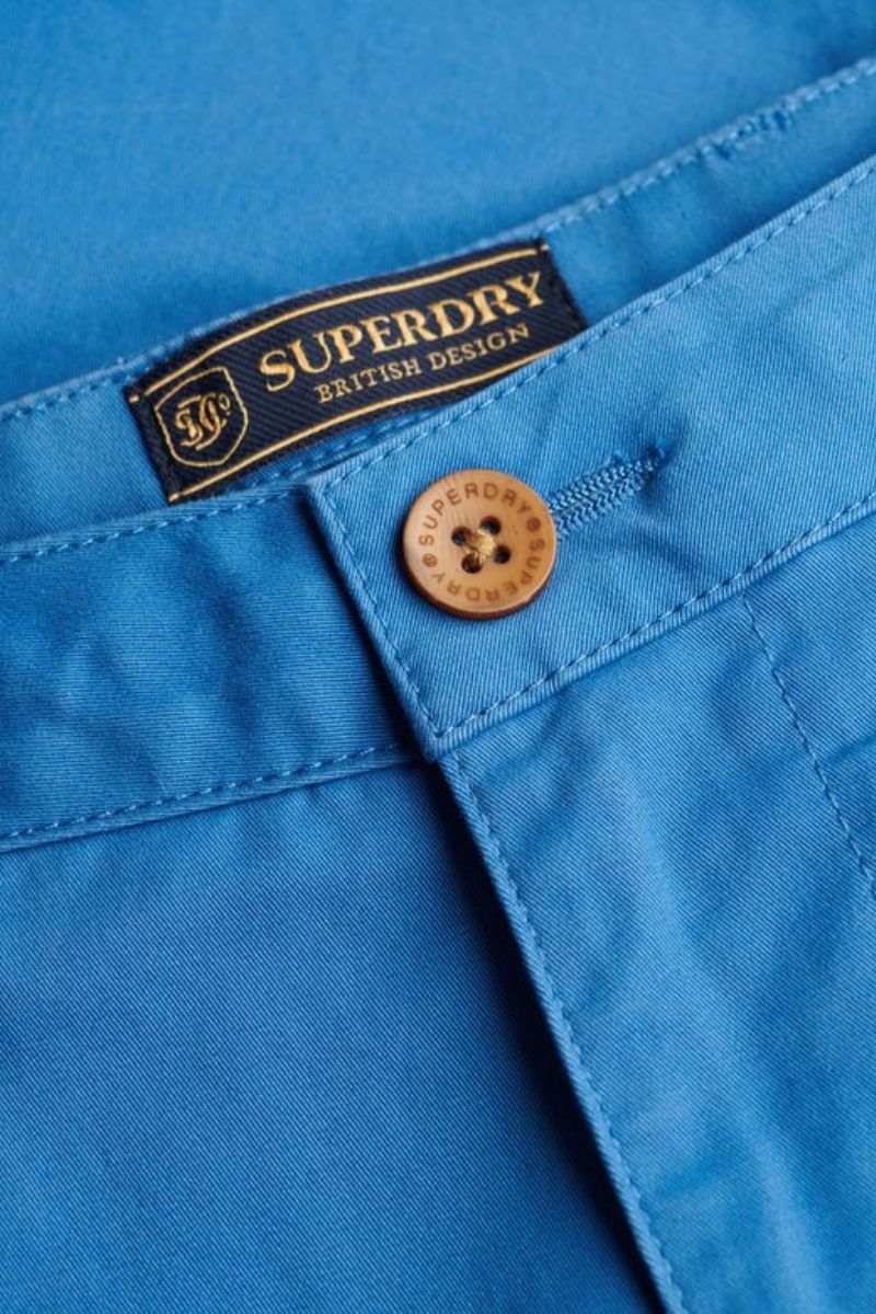 Superdry Premium Chino Shorts Cali Blue