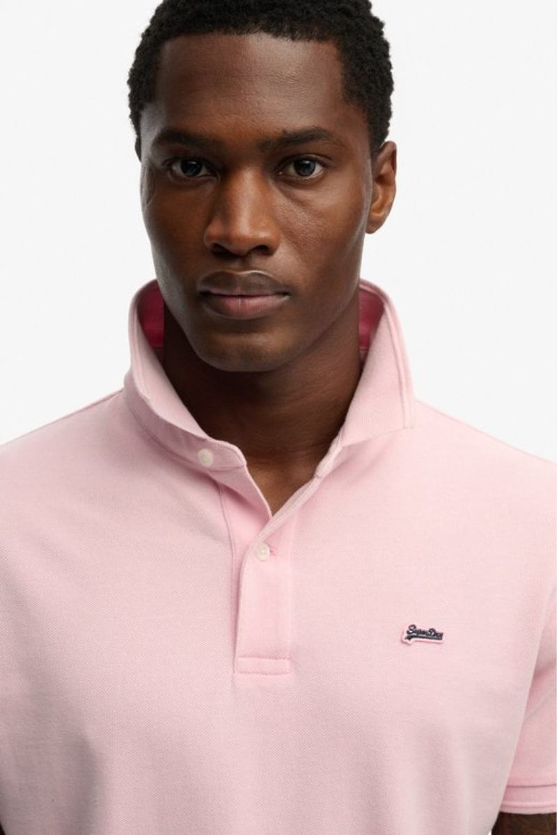 Superdry Classic Pique Polo Montauk Pink