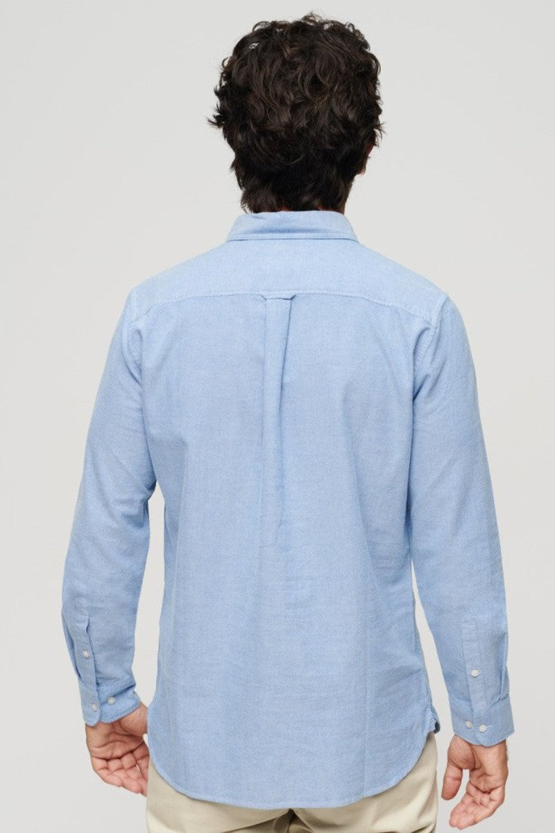 Superdry Cotton Oxford Shirt Blue
