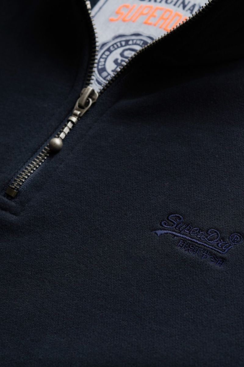 Superdry Essential Logo Half Zip Navy