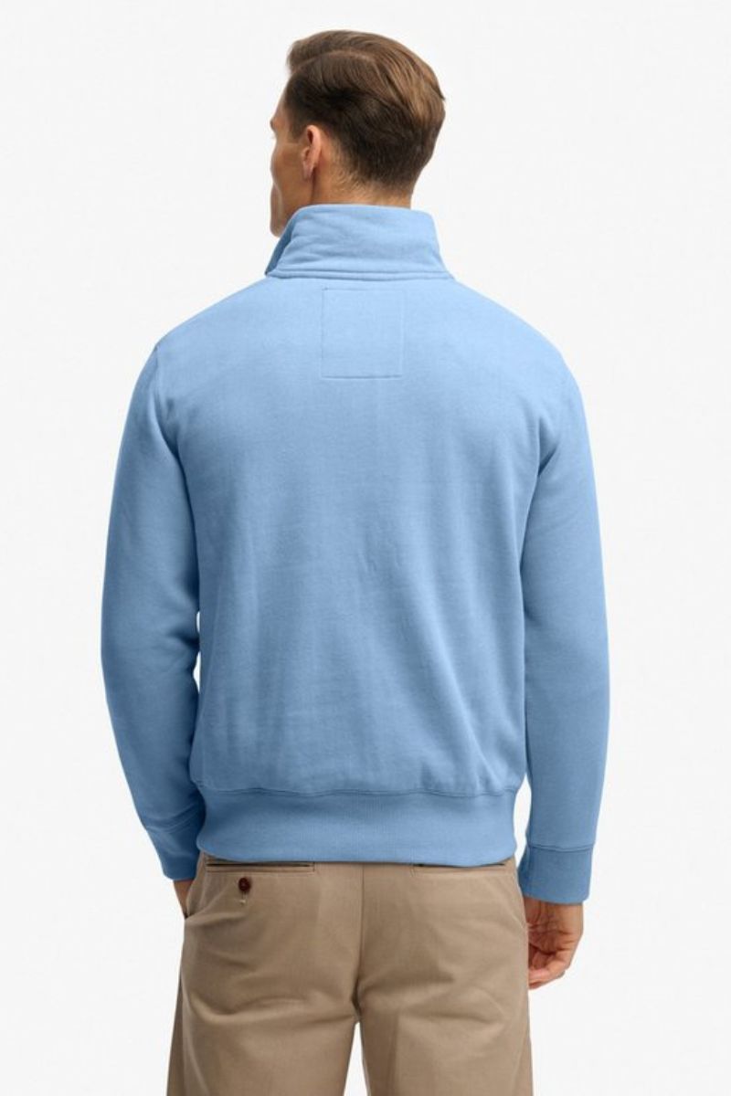 Superdry Essential Logo Half Zip Blue