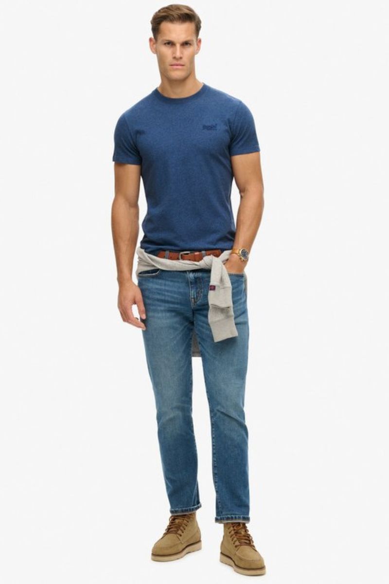 Superdry Essential Logo T-Shirt Bright Blue Grit