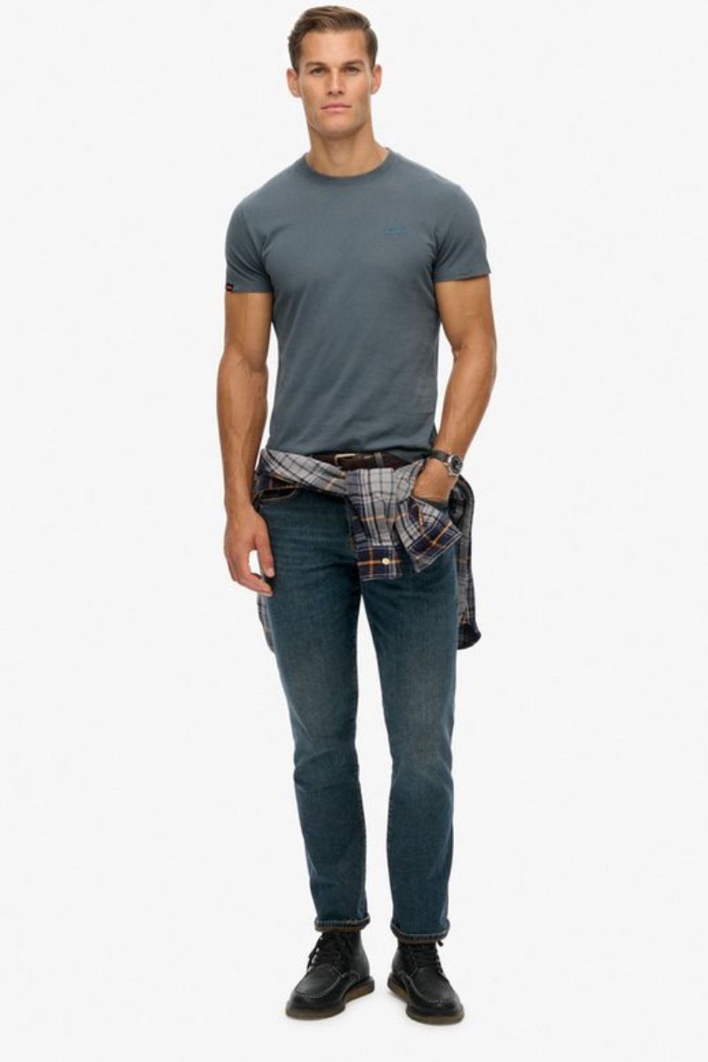 Superdry Essential Logo T-Shirt Stormy Blue