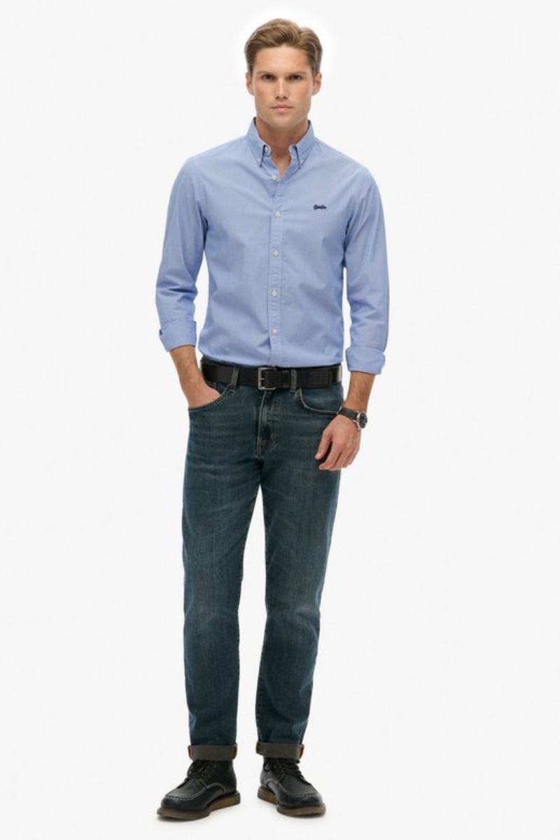 Superdry Essential Tailored Lite Shirt Micro Stripe