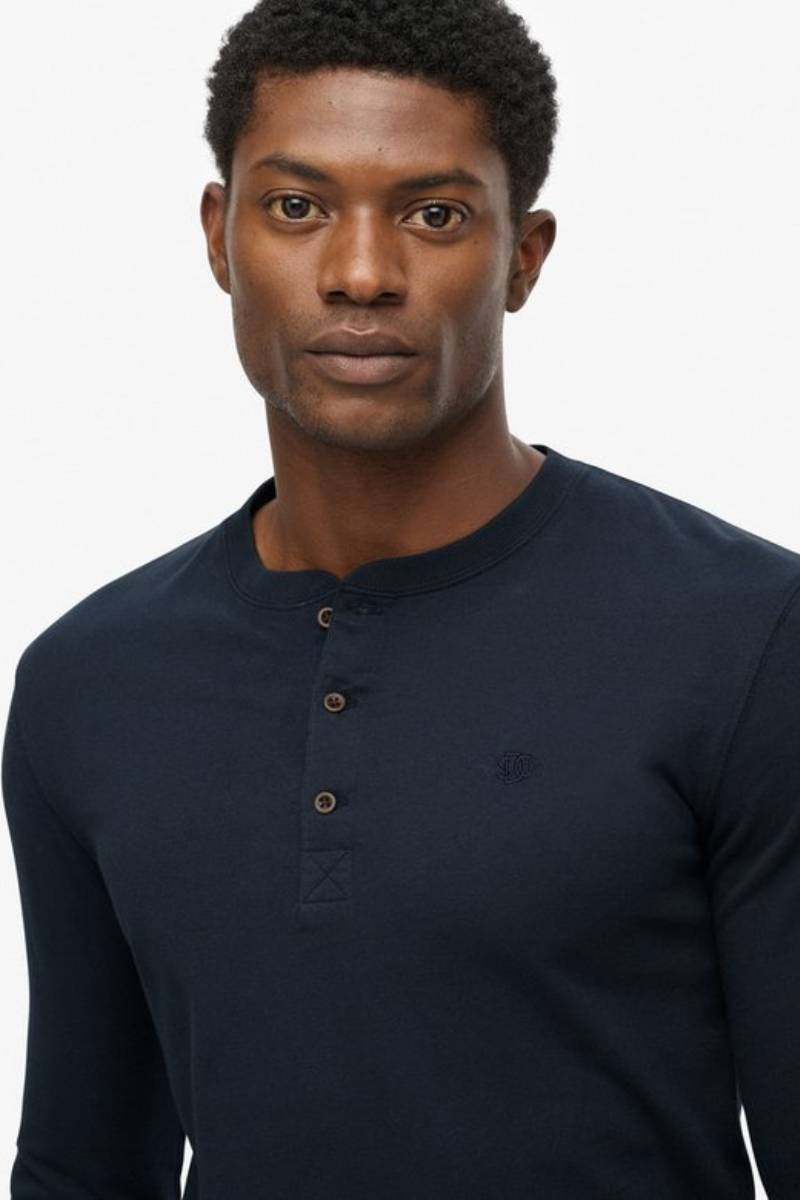 Superdry Classic Grandad Top Eclipse