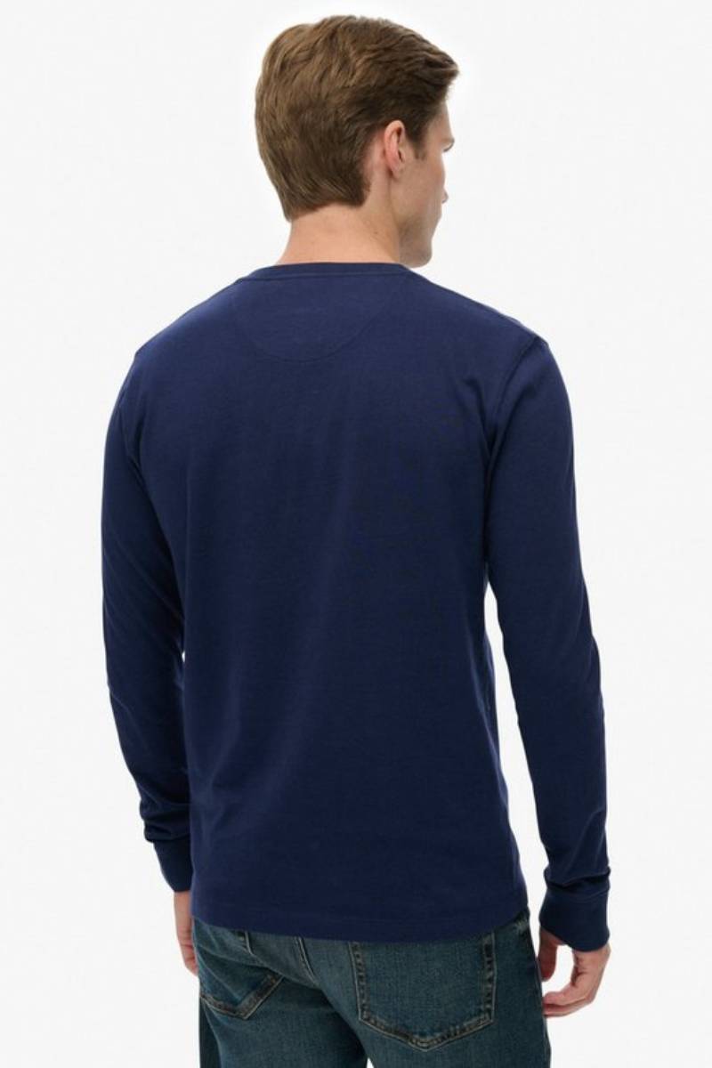 Superdry Classic Grandad Top Rich Navy
