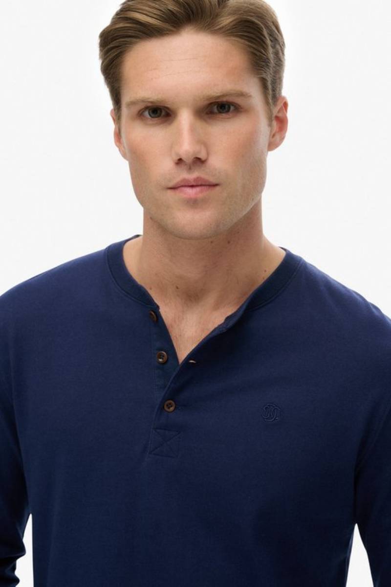 Superdry Classic Grandad Top Rich Navy