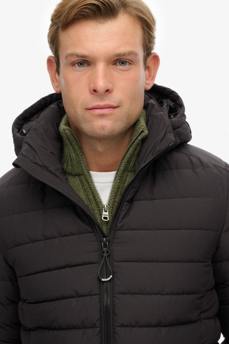 Superdry Hooded Fuji Jacket Black