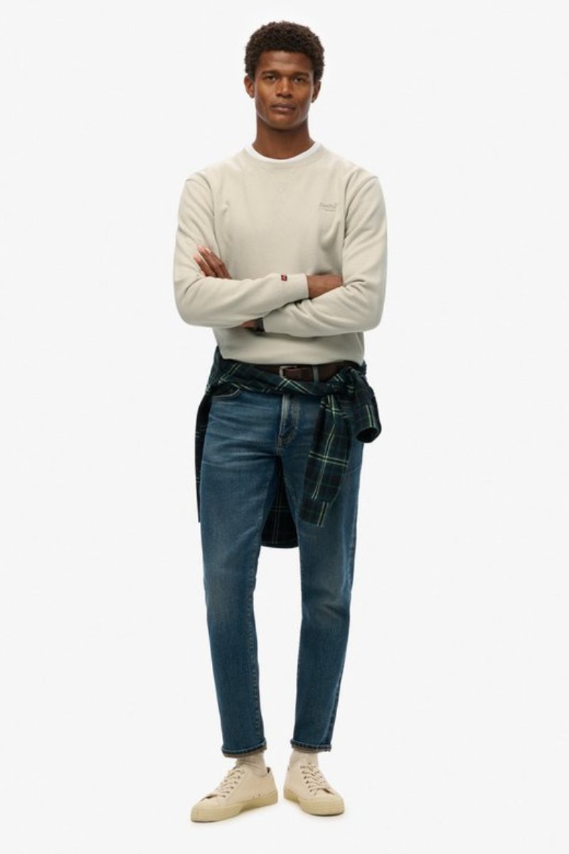 Superdry Essential Logo Crew Sweat Light Stone