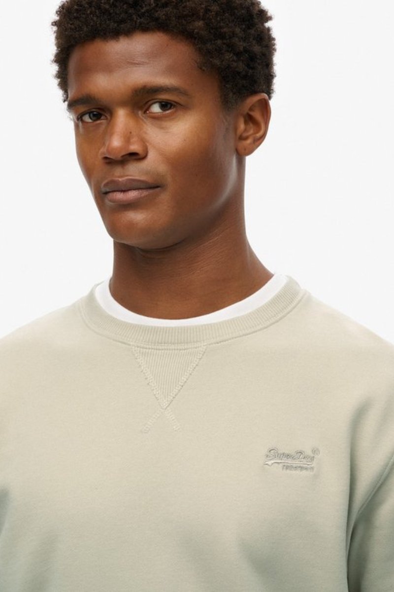 Superdry Essential Logo Crew Sweat Light Stone