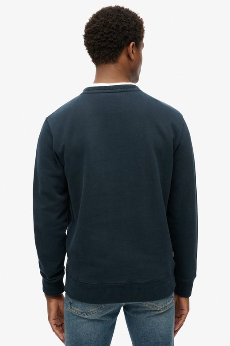Superdry Essential Logo Crew Sweat Eclipse Navy