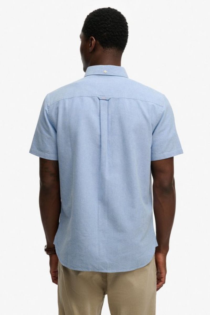 Superdry Preppy Oxford SS Shirt Sky Chambray