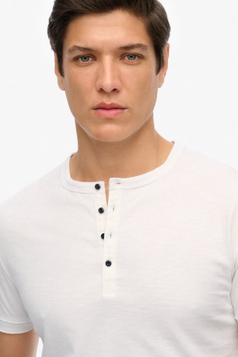 Superdry Slub SS Grandad Optic