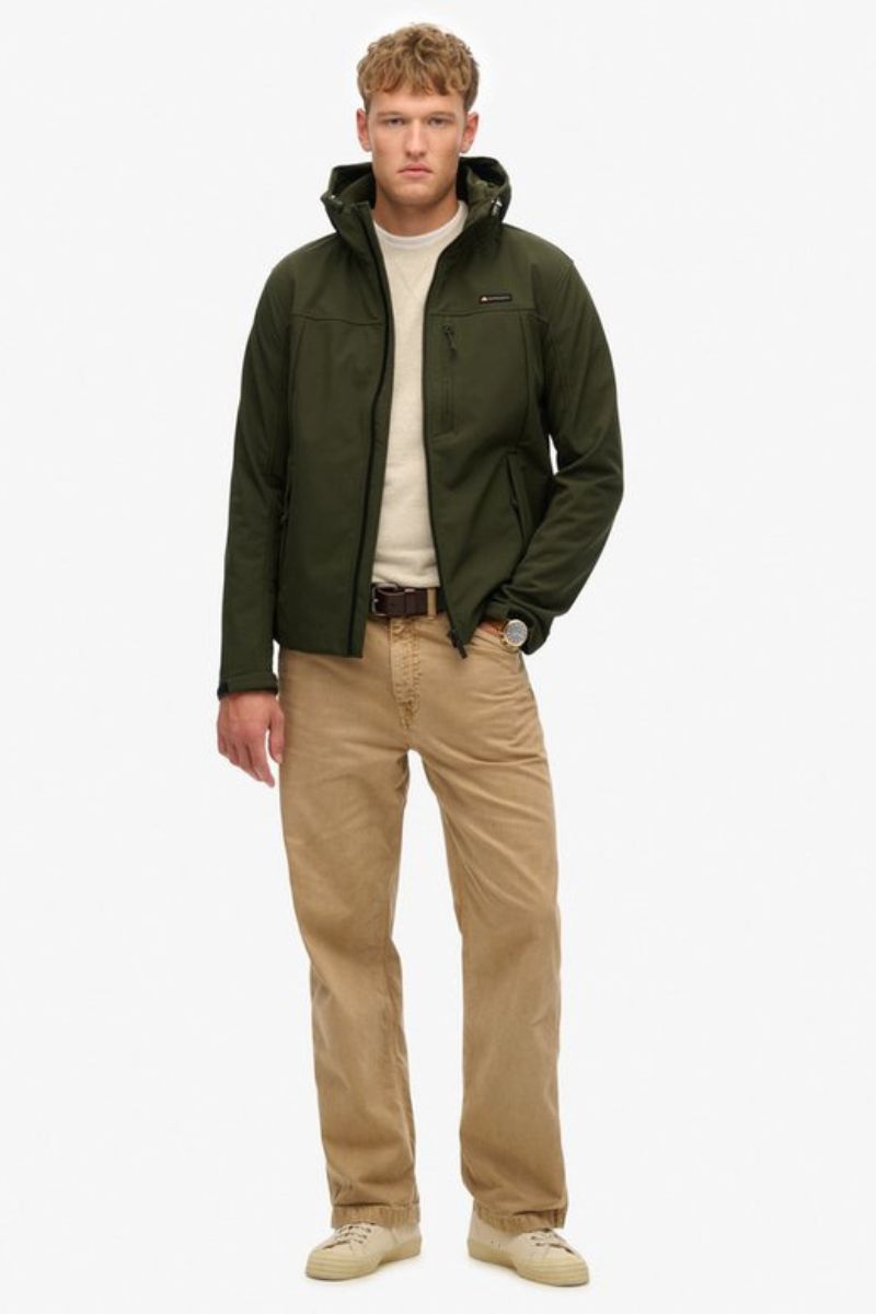 Superdry Hood Softshell Trekker Olive