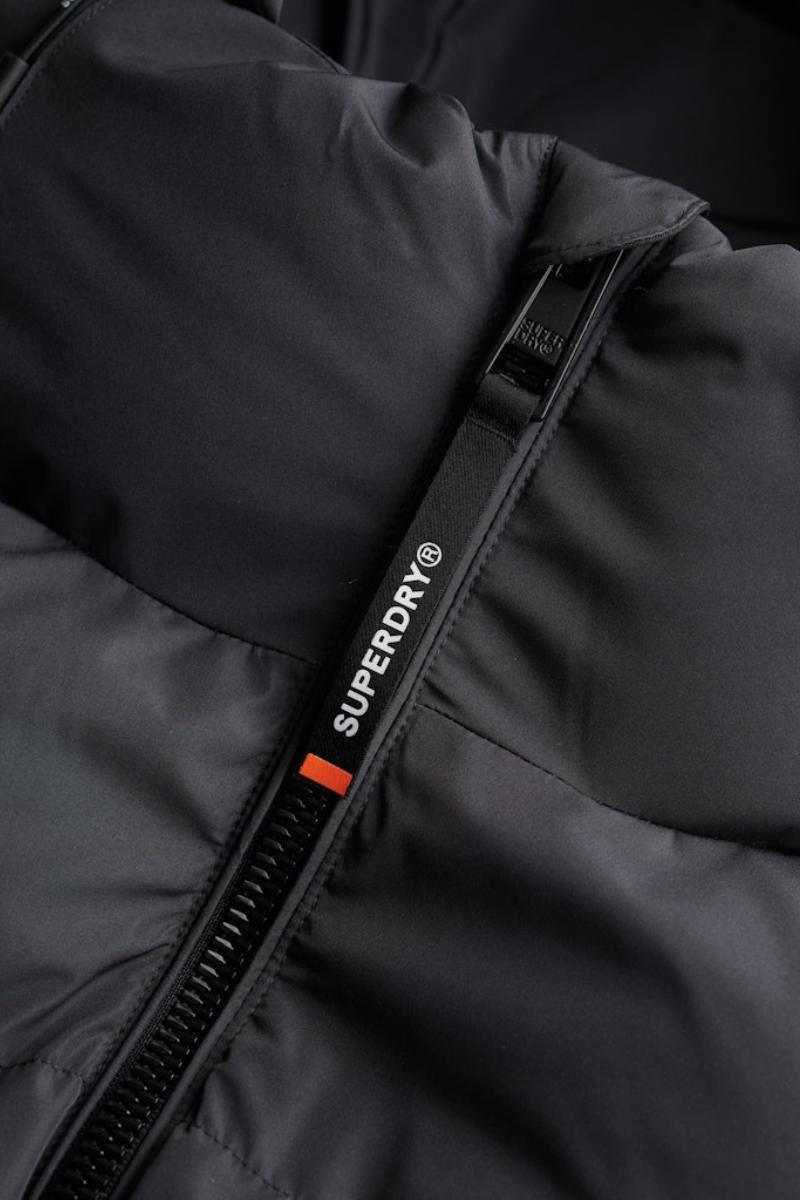 Superdry Hood Sports Puffer Ebony