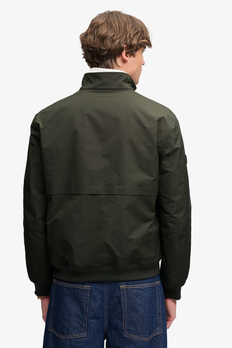Superdry Campus Padded Harrington Jacket - Surplus Goods Olive Green
