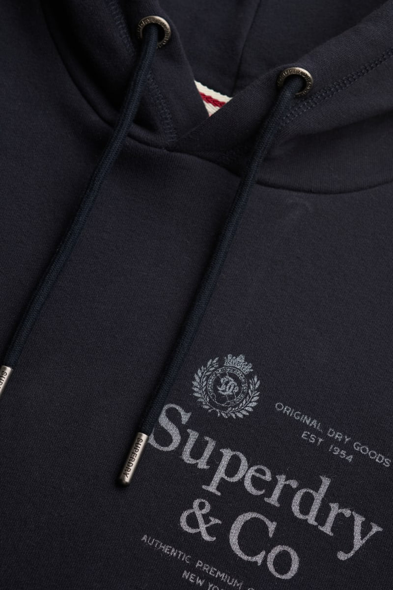 Superdry 1954 Company Relaxed Hoodie in Dark Navy
