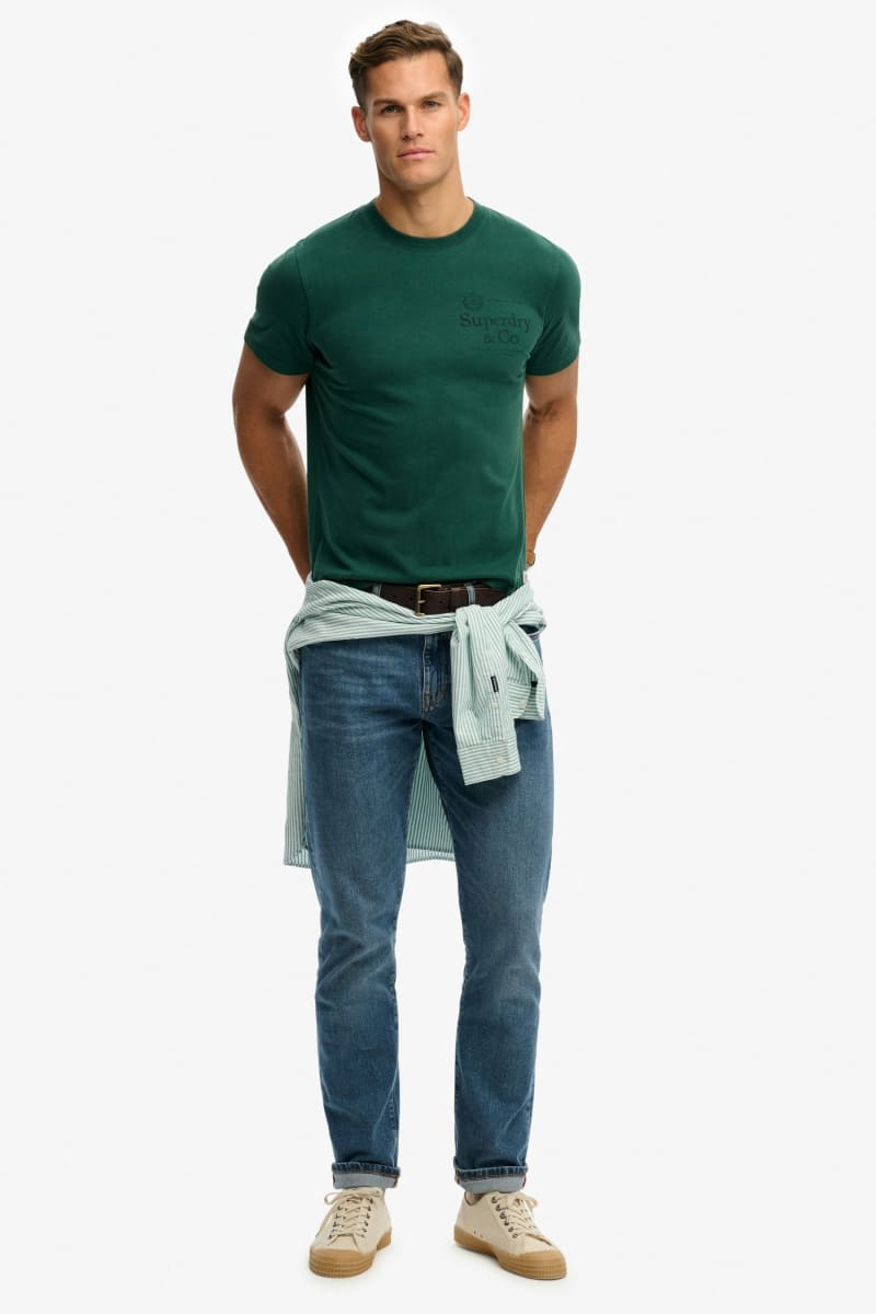 Superdry 1954 Company Relaxed Tee - Varsity Green