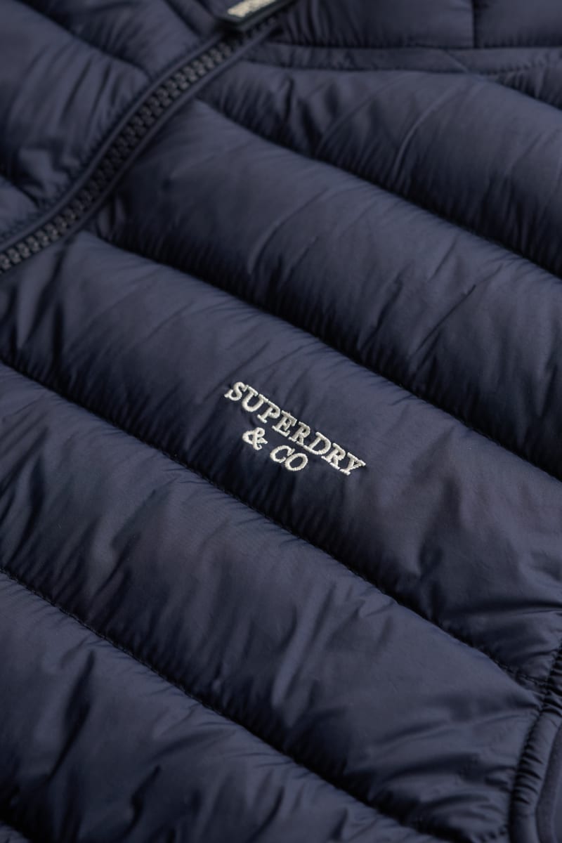 Superdry Fuji Lite Padded Gilet in Eclipse Navy
