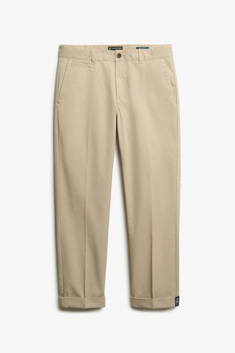 Superdry Premium Regular Chino in Sandstone Brown