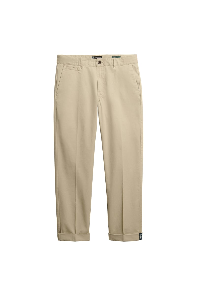 Superdry Premium Regular Chino in Sandstone Brown