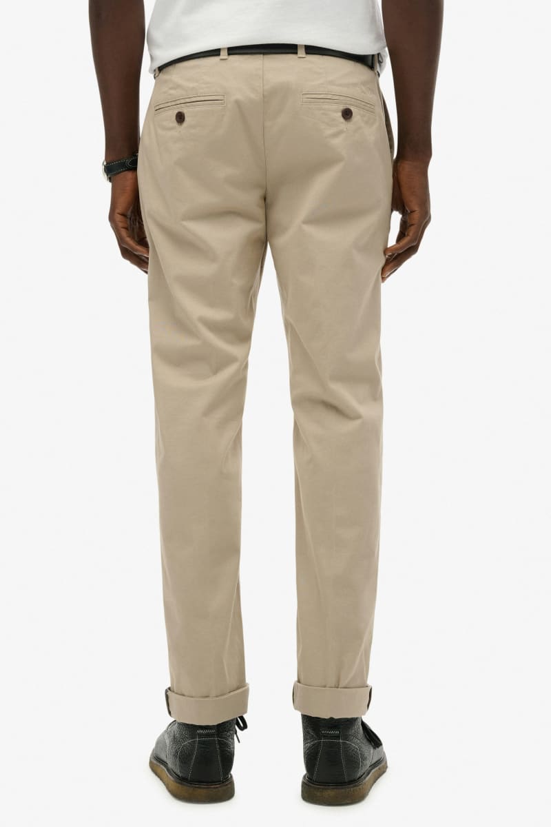 Superdry Premium Regular Chino in Sandstone Brown